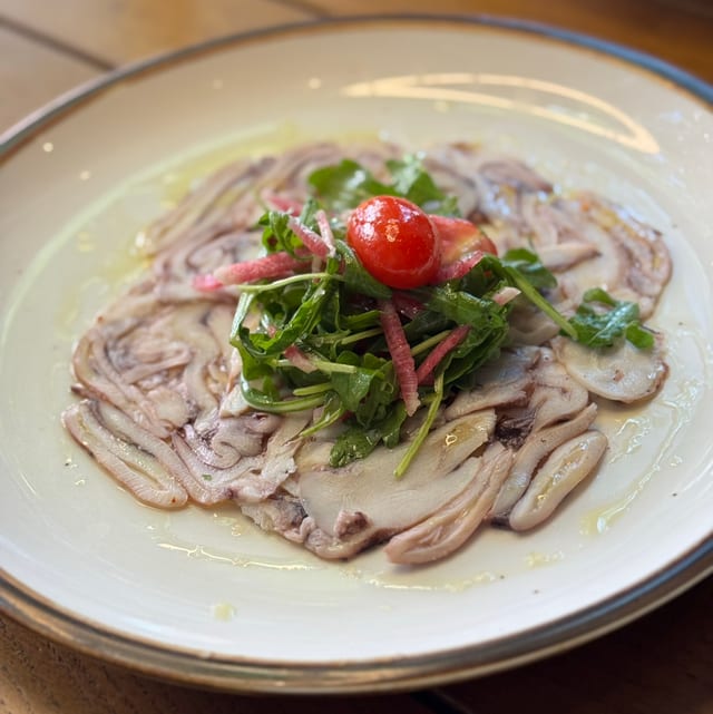 Octopus Carpaccio.