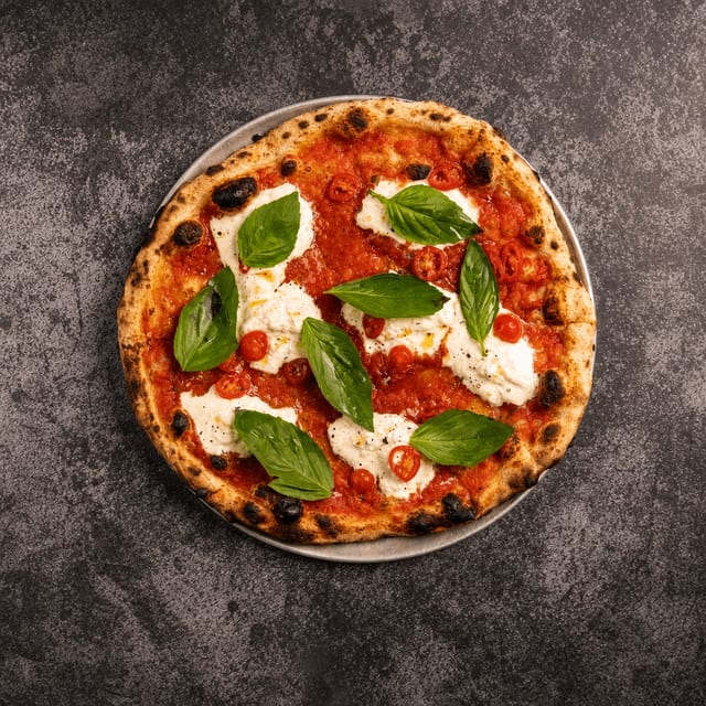 Burrata Pizza.