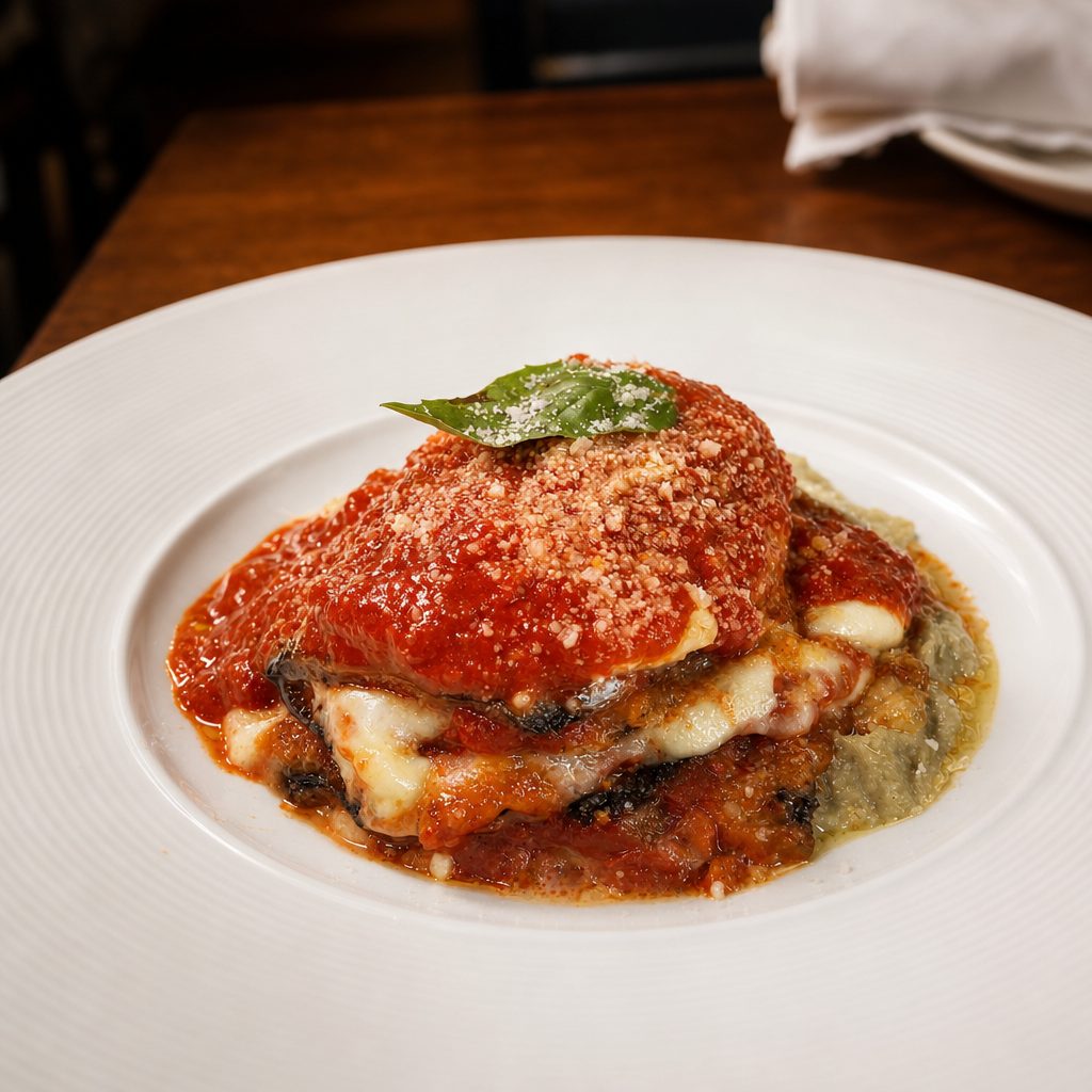 Parmigiana Eggplant.